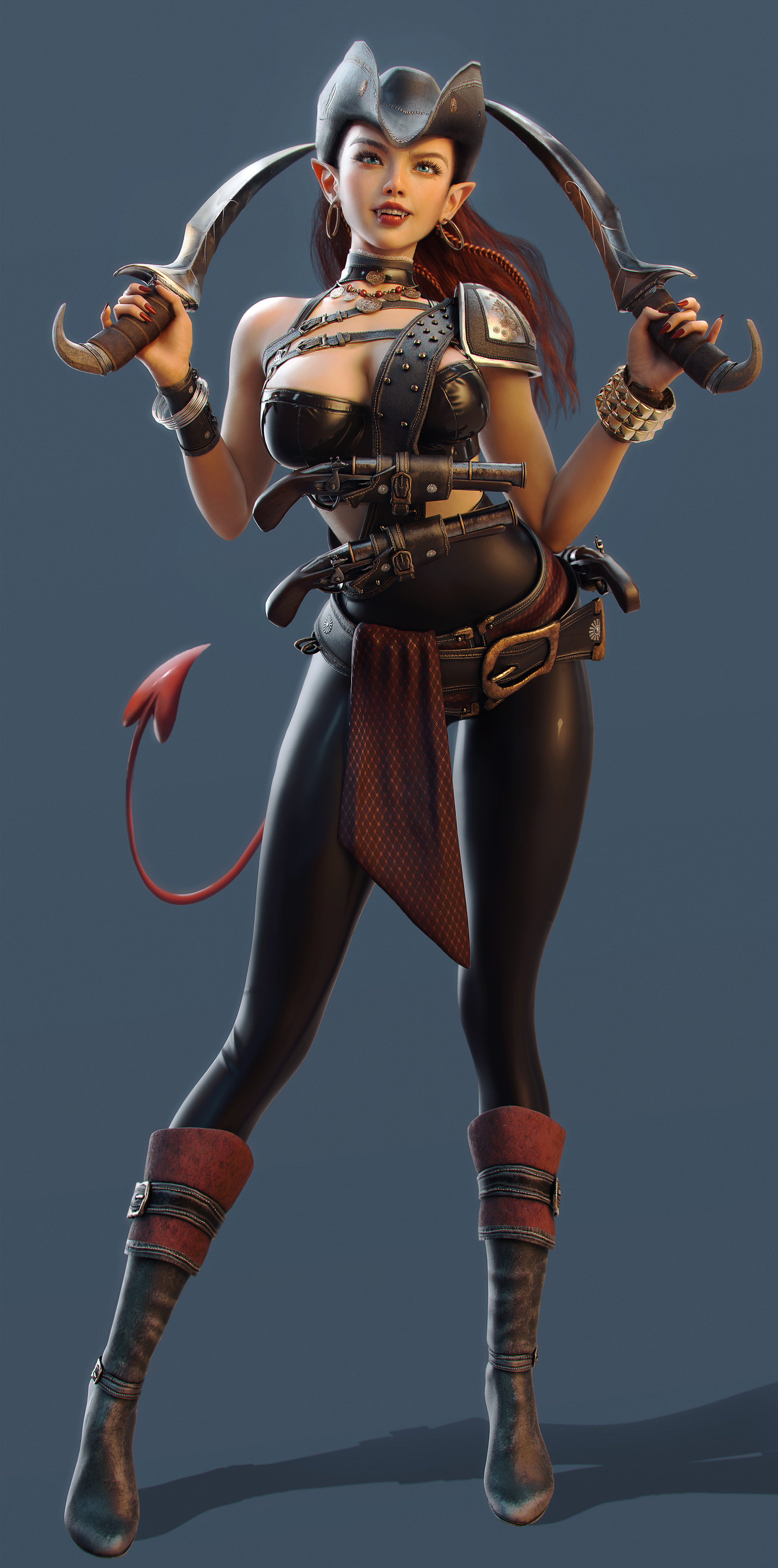 腿｜女性｜匕首