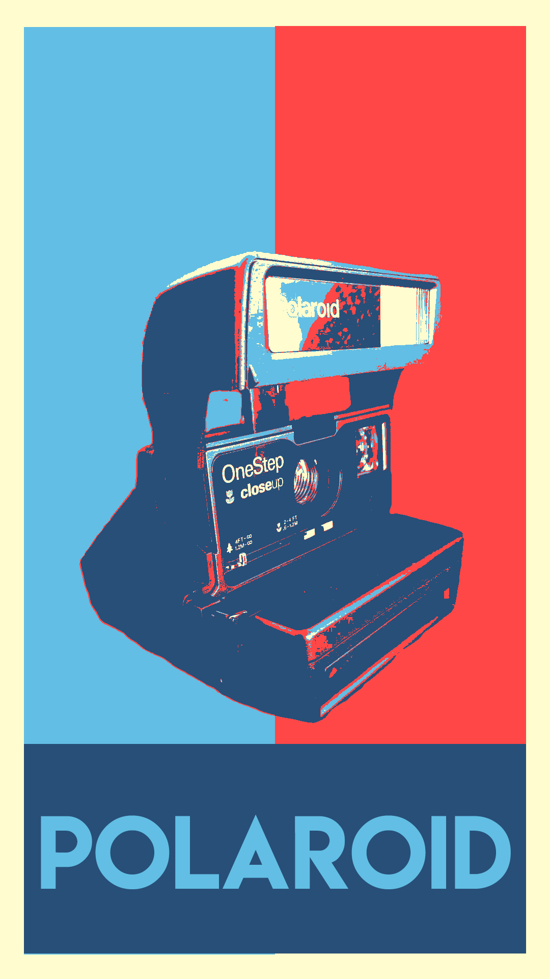 蓝色｜宝丽来｜海报