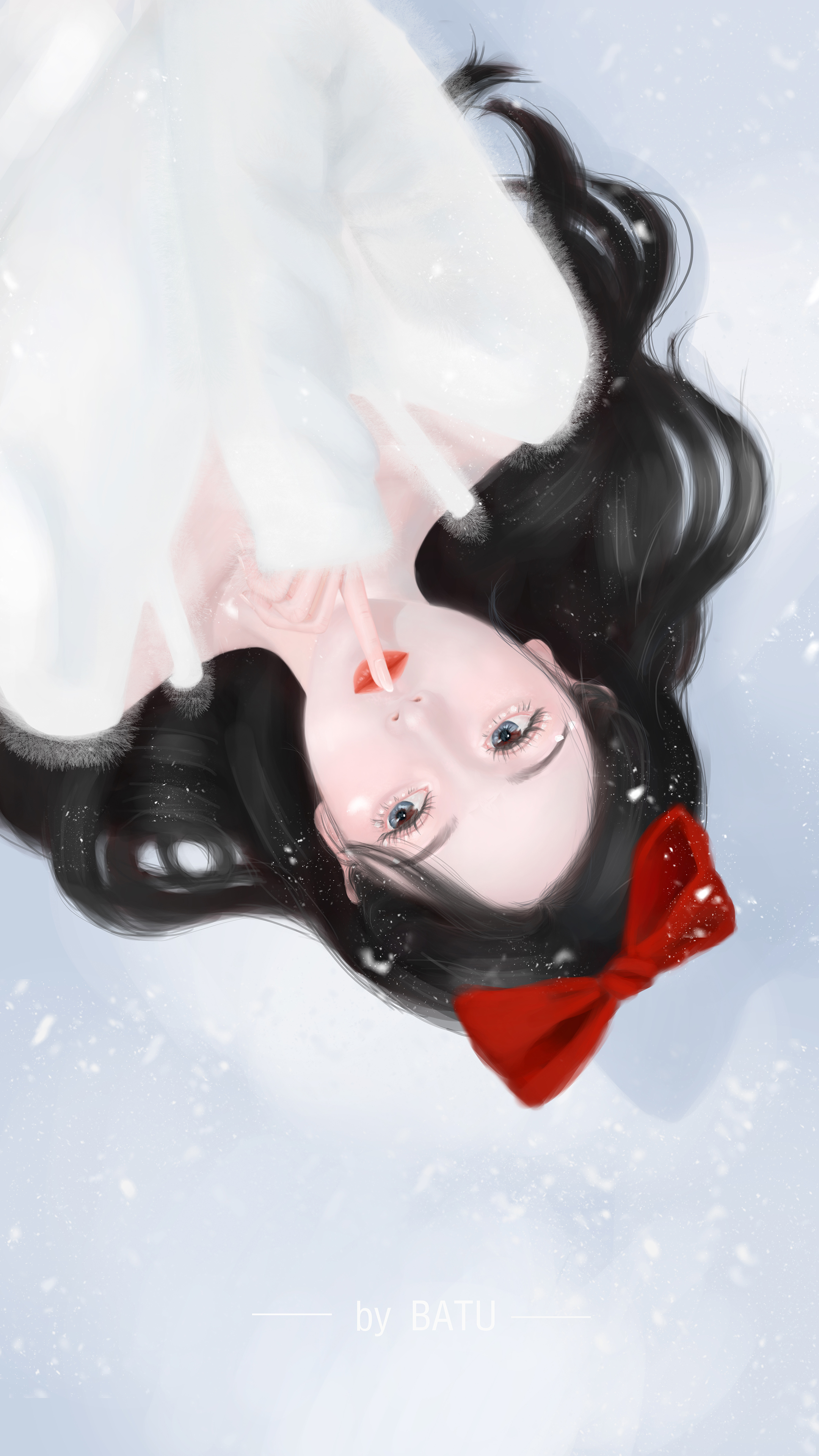 女性｜头发蝴蝶结｜毛衣