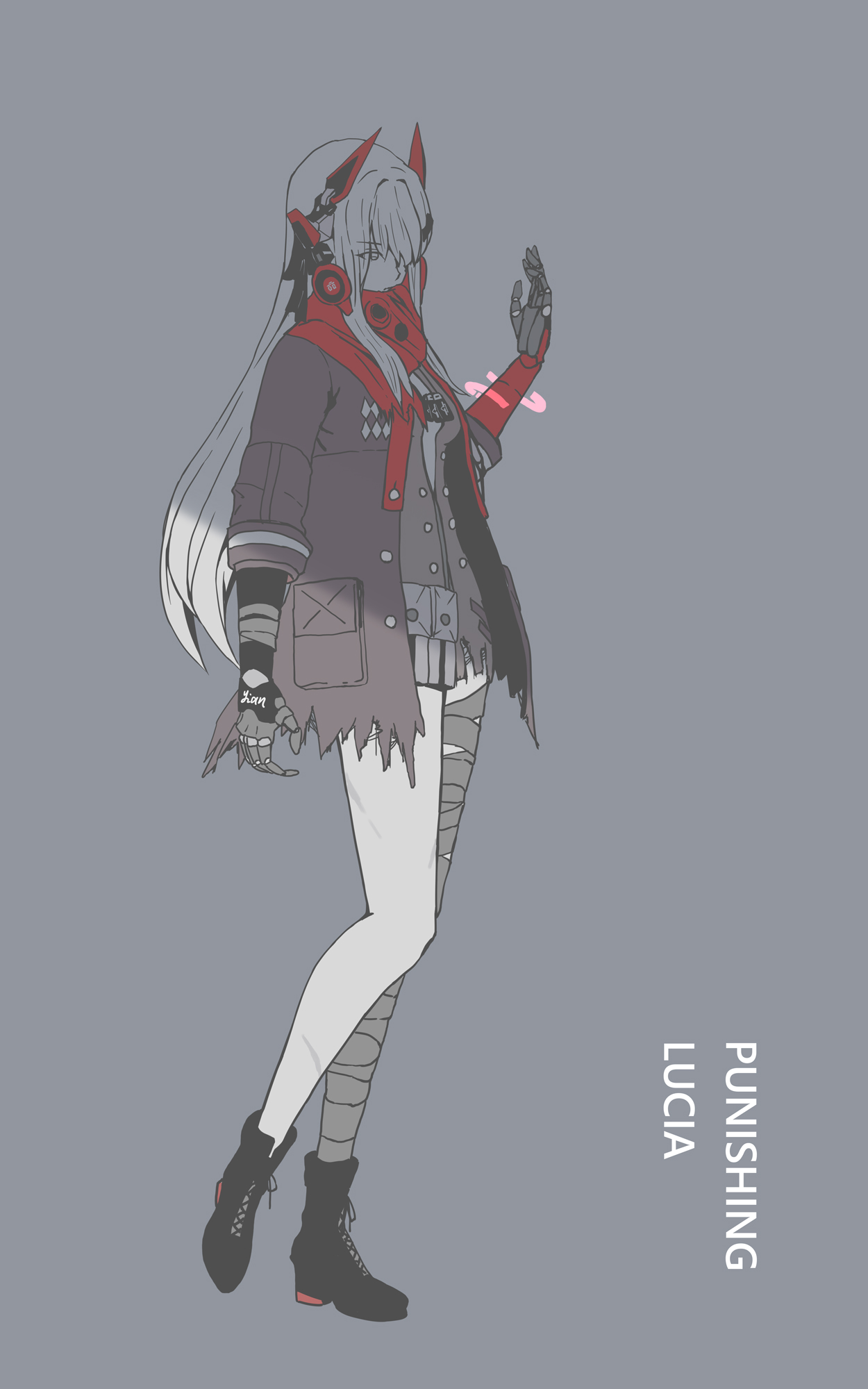 简单的背景｜动漫女孩｜惩罚灰乌鸦