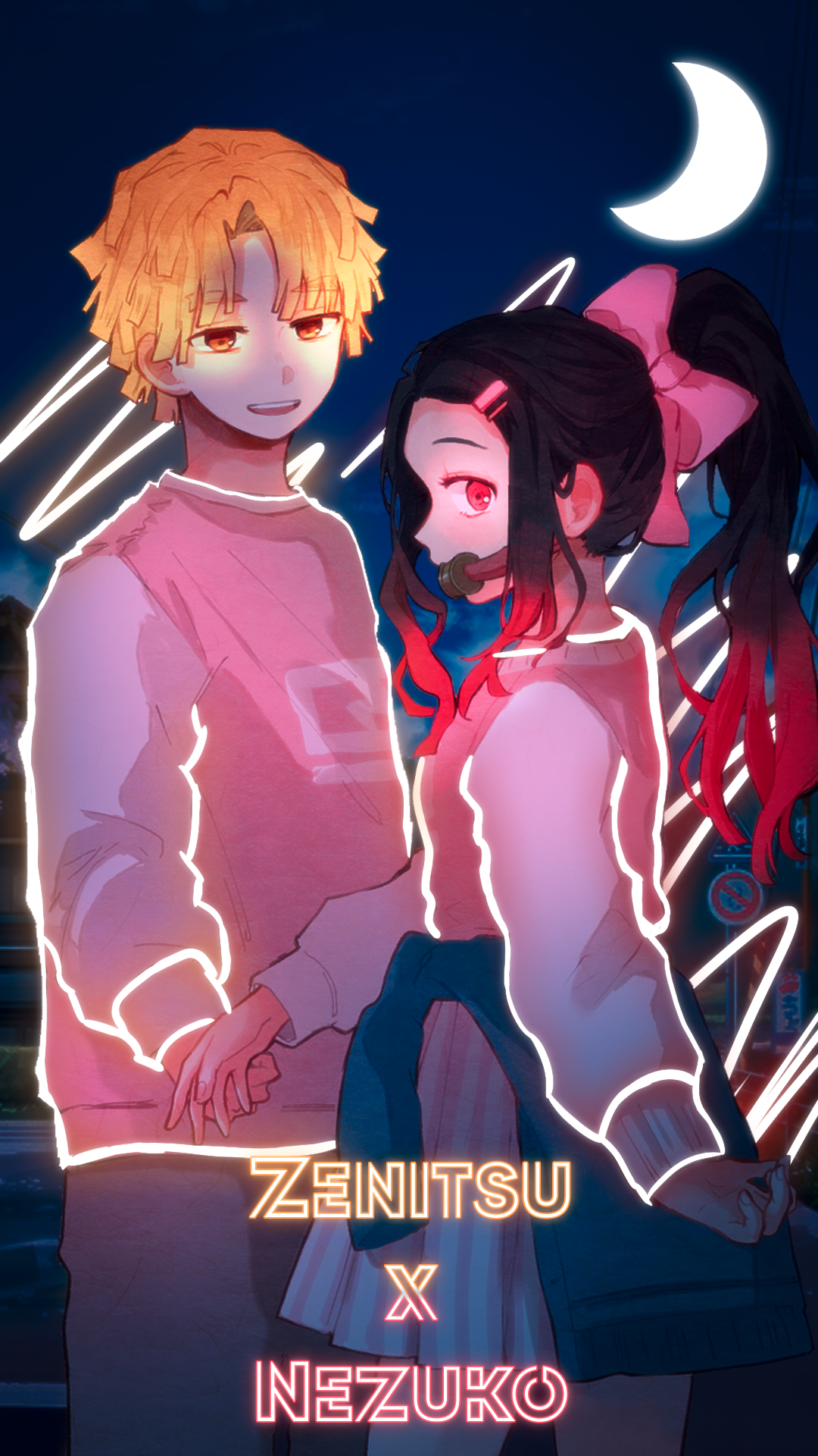 鬼灭之刃｜我妻善一｜发光的