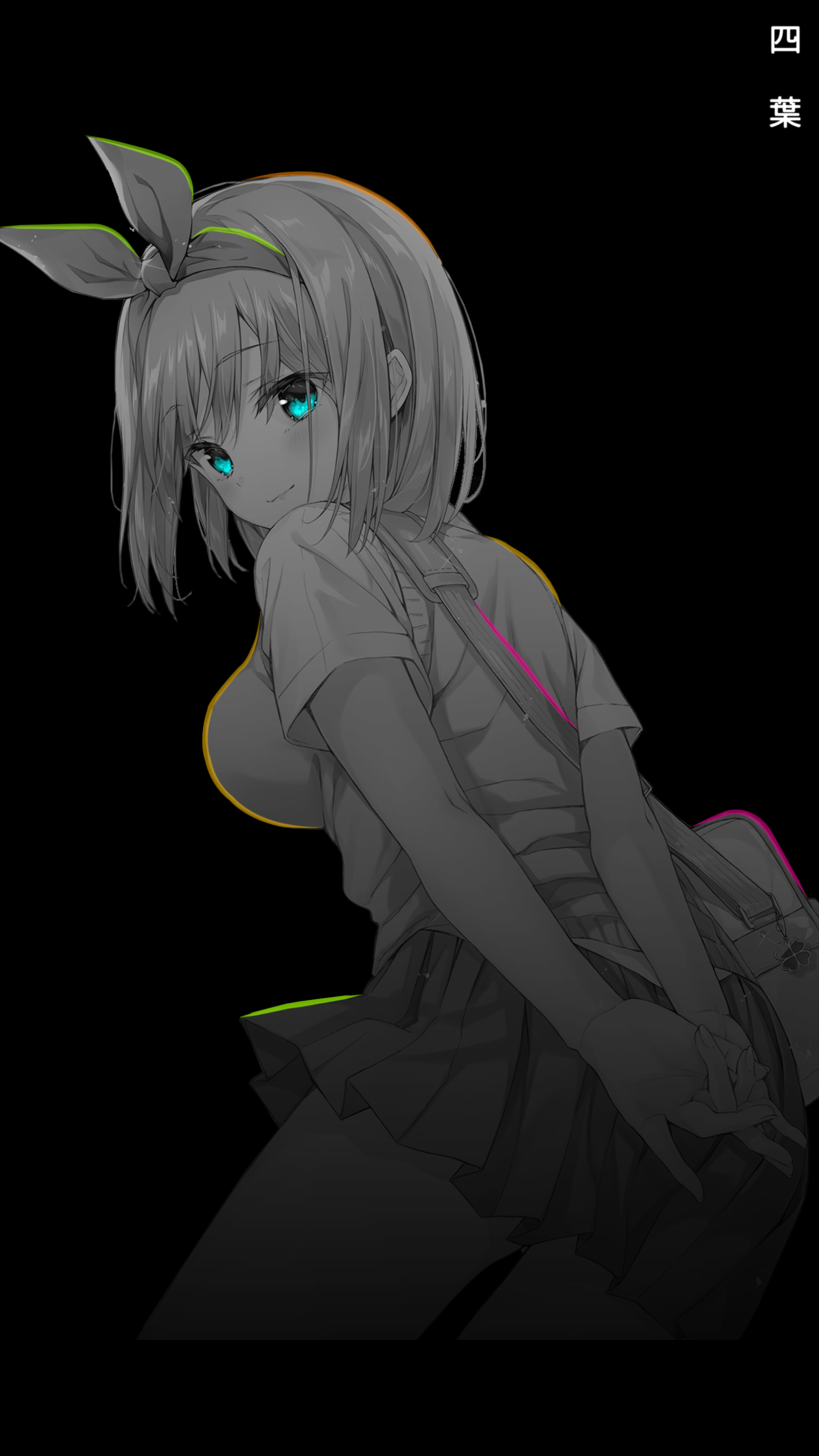 黑色背景｜动漫女孩｜5东方之花女