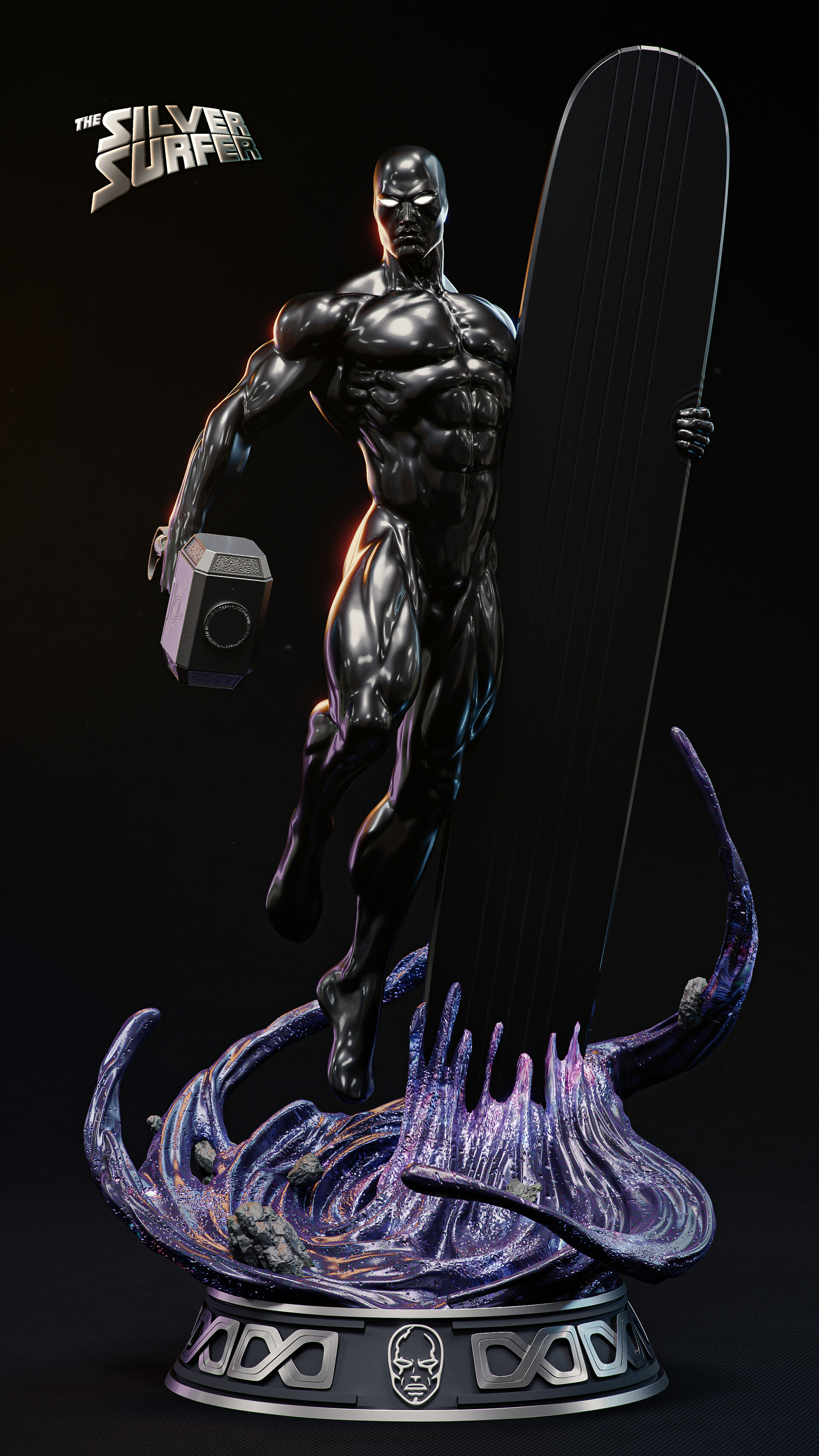 银色冲浪者｜卢卡斯·科埃略｜艺术品