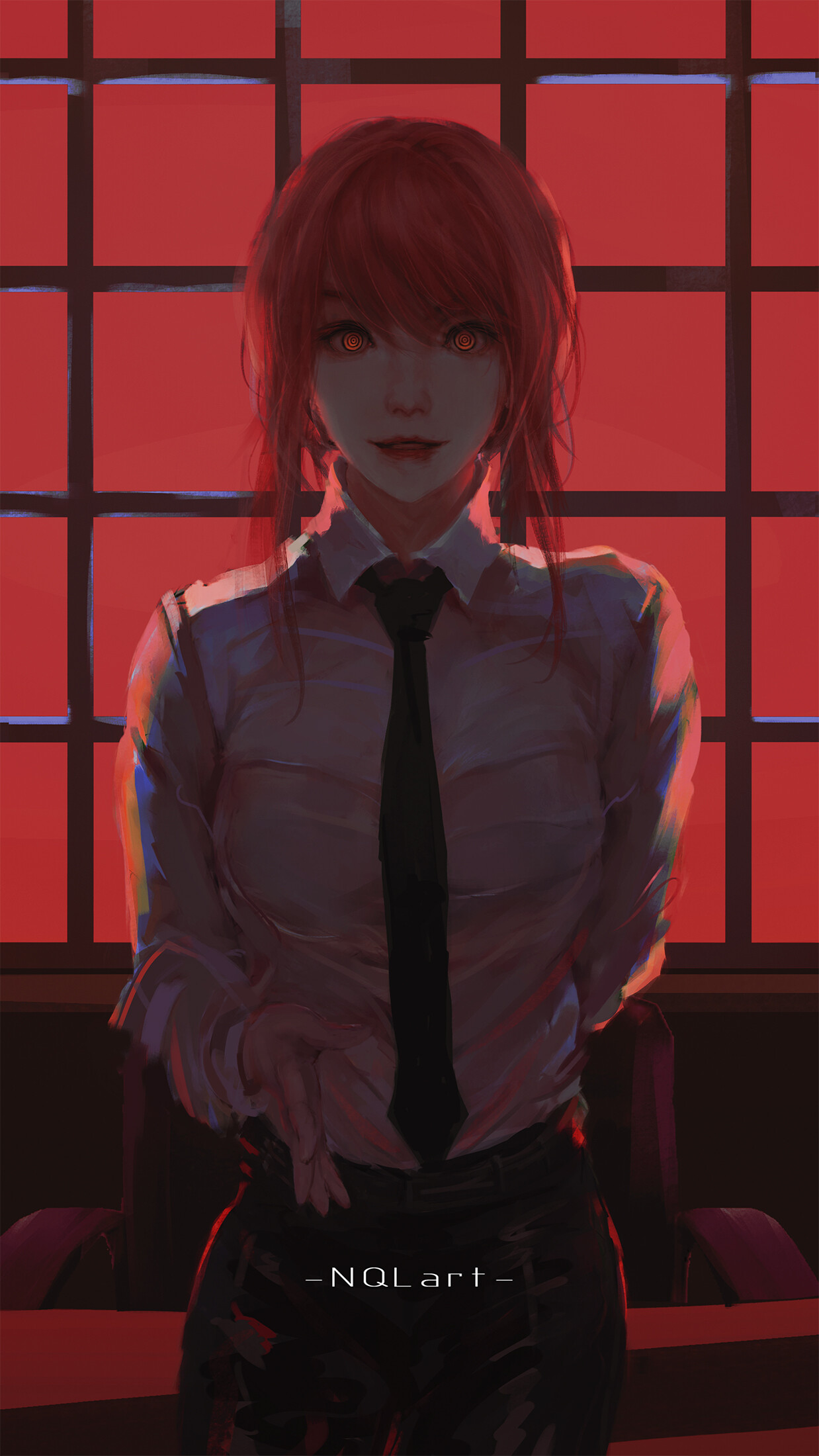 动漫女孩｜绘画｜马基马电锯人