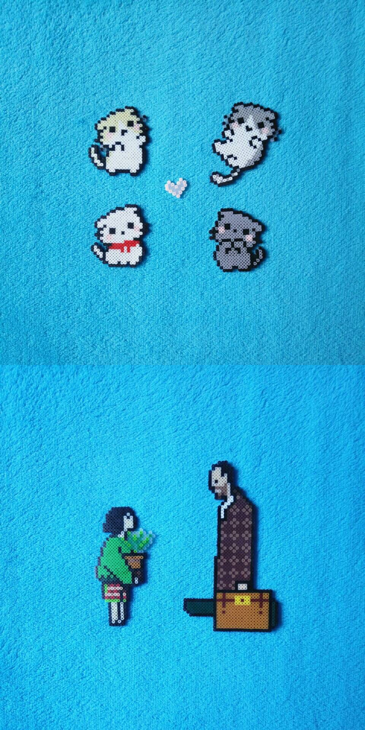 摄影｜青色背景｜艺术品