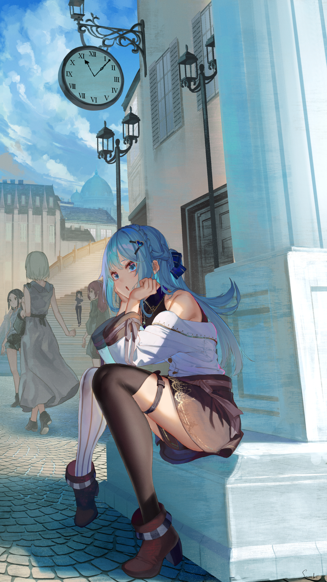 蓝色头发｜动漫｜原创人物