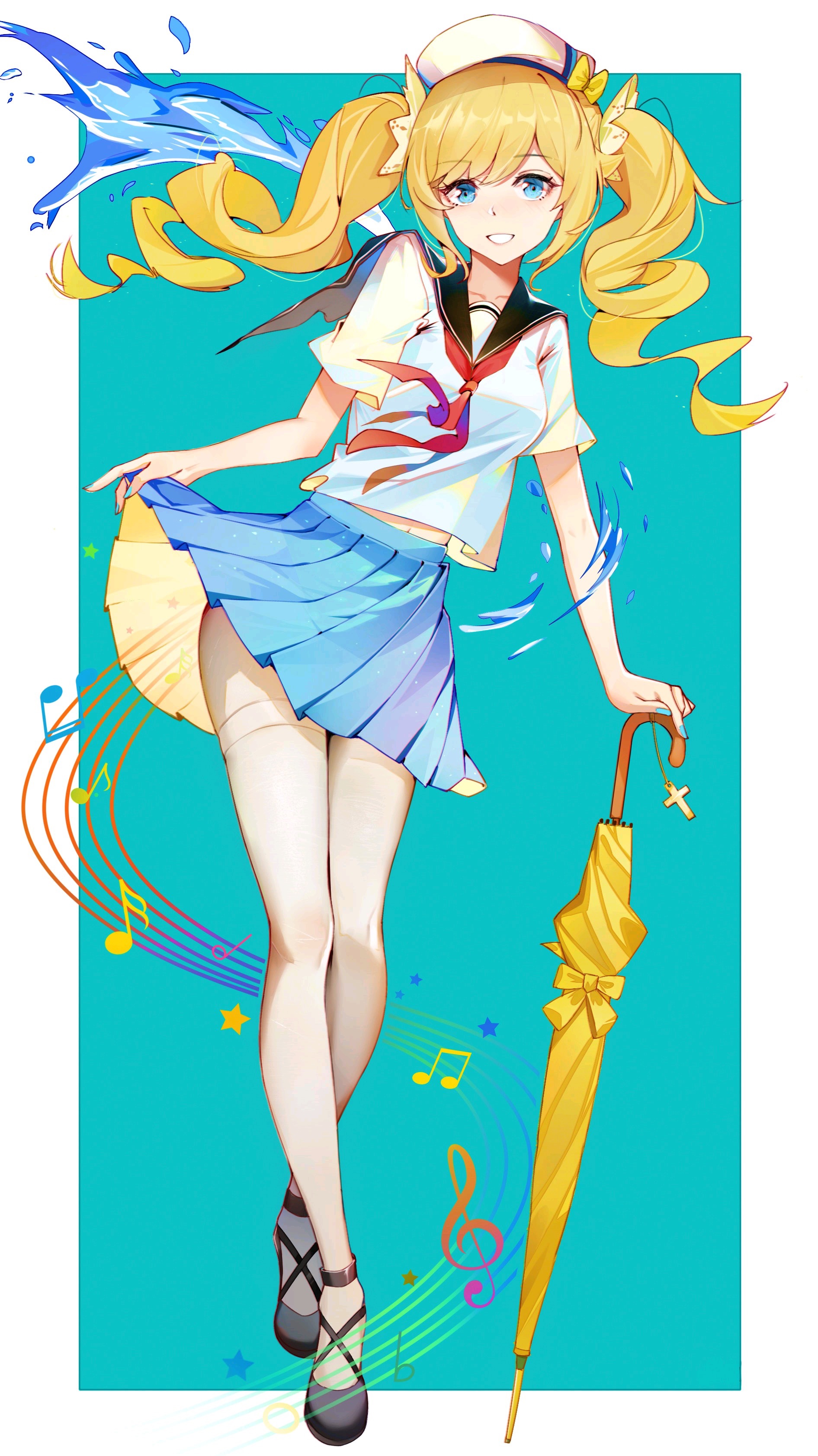 动漫女孩｜校服｜芭芭拉原神冲击