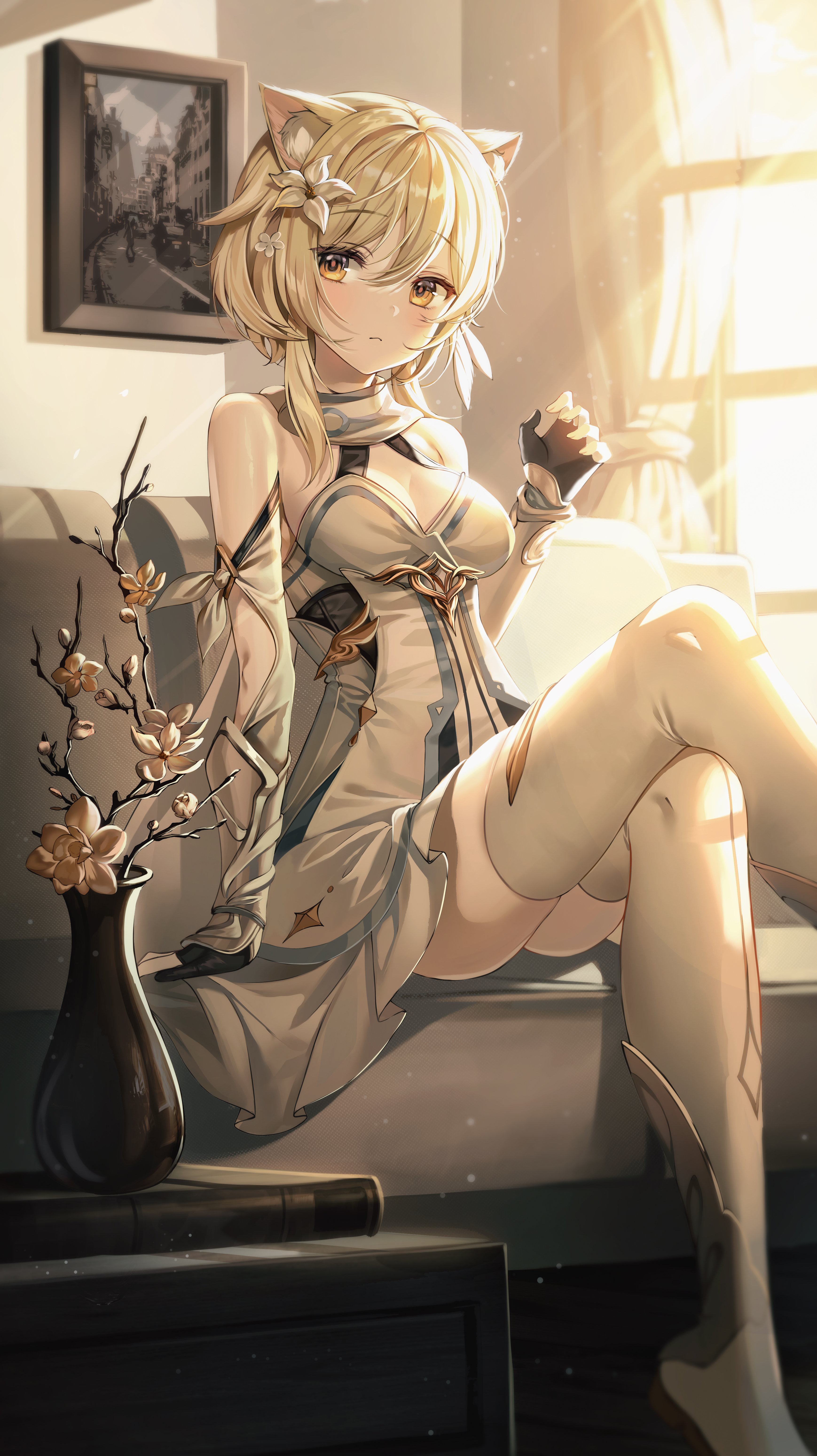 动漫女孩｜发光原神冲击｜原神冲击