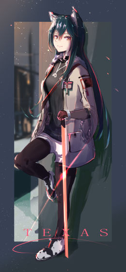 方舟之夜｜动漫女孩｜德克萨斯明日方舟