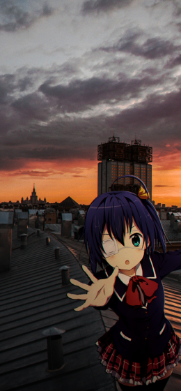 高梨六花｜日落｜动漫女孩