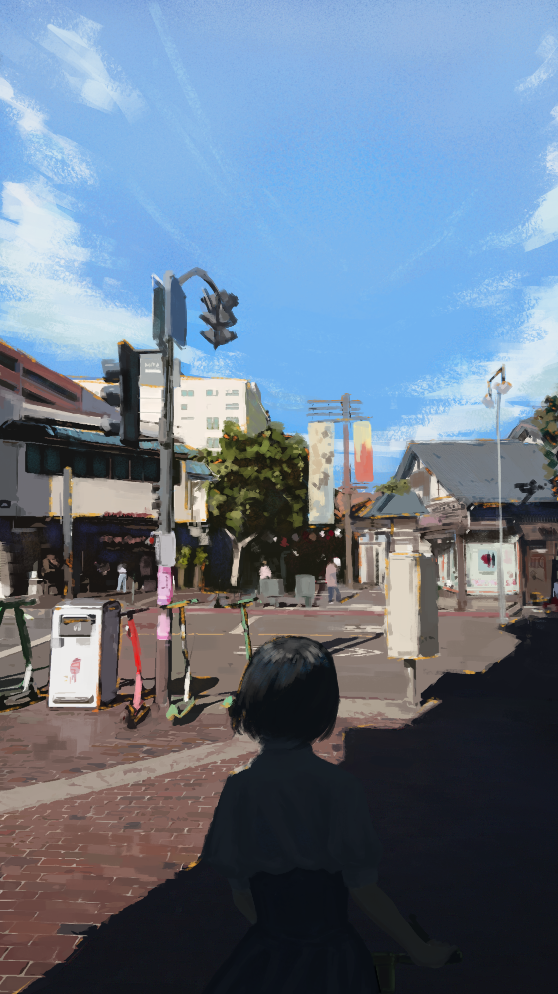 城市的｜耶尔｜动漫女孩