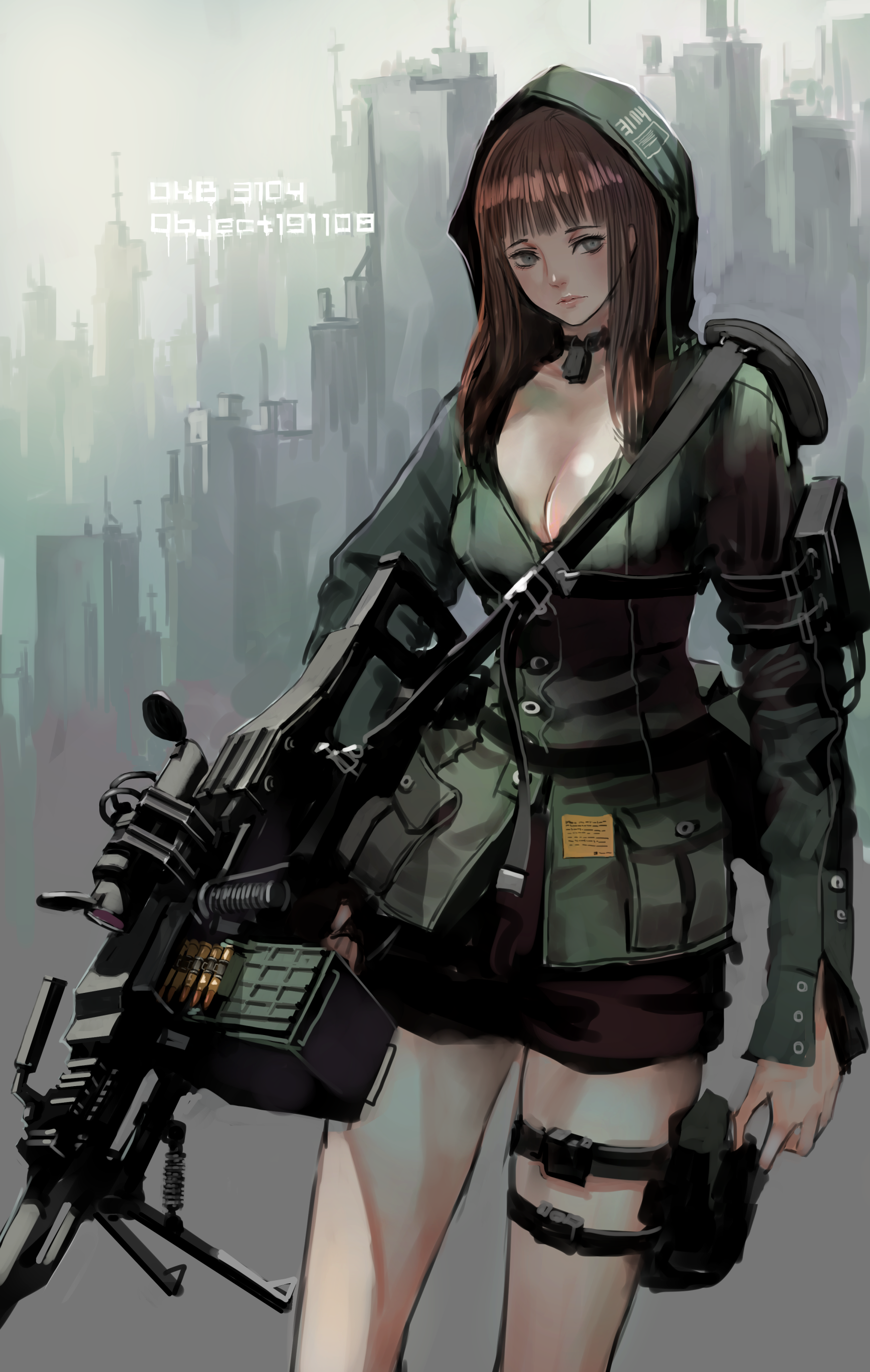 动漫｜带枪的女孩｜动漫女孩