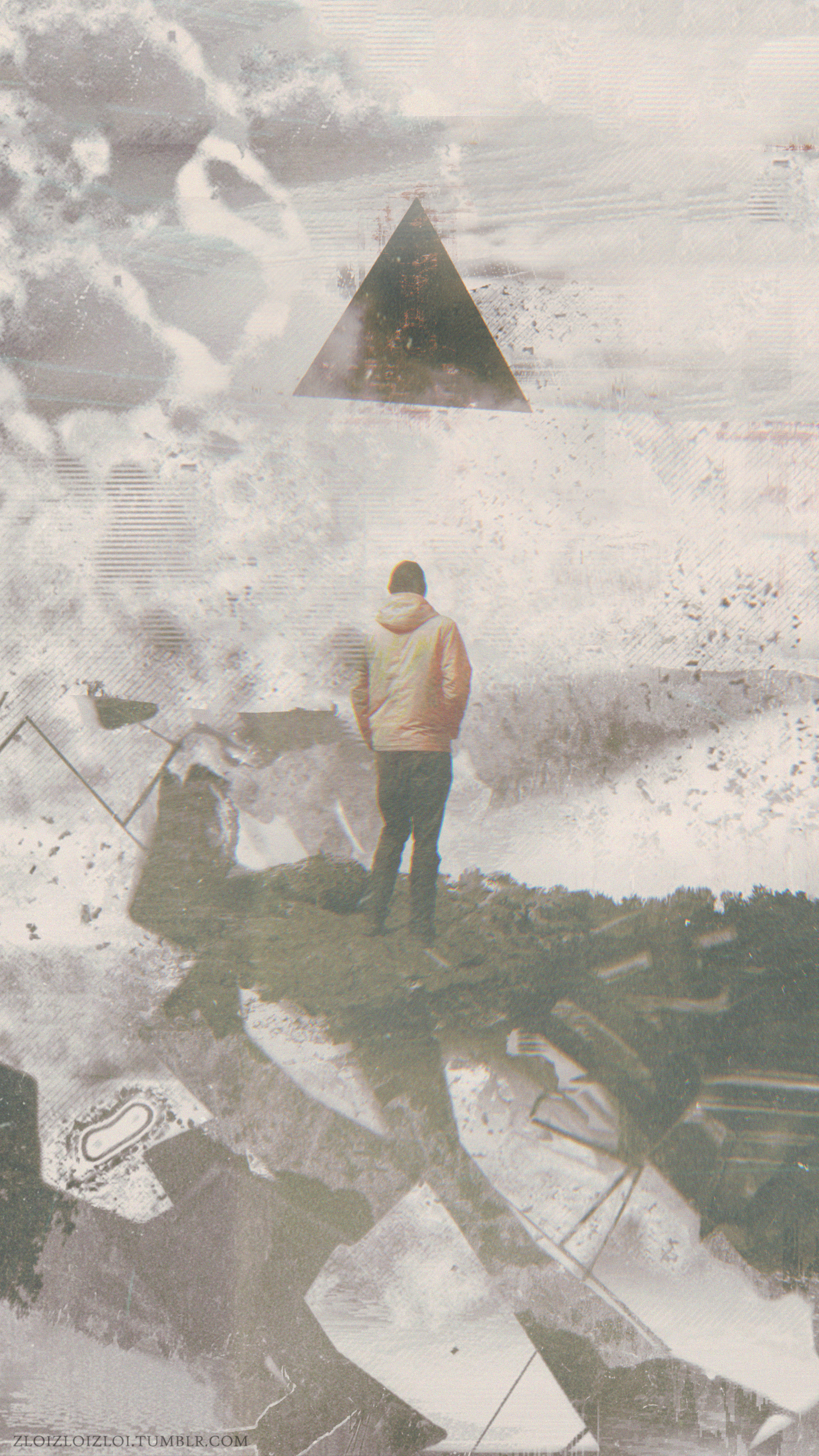 抽象｜三角形｜故障艺术