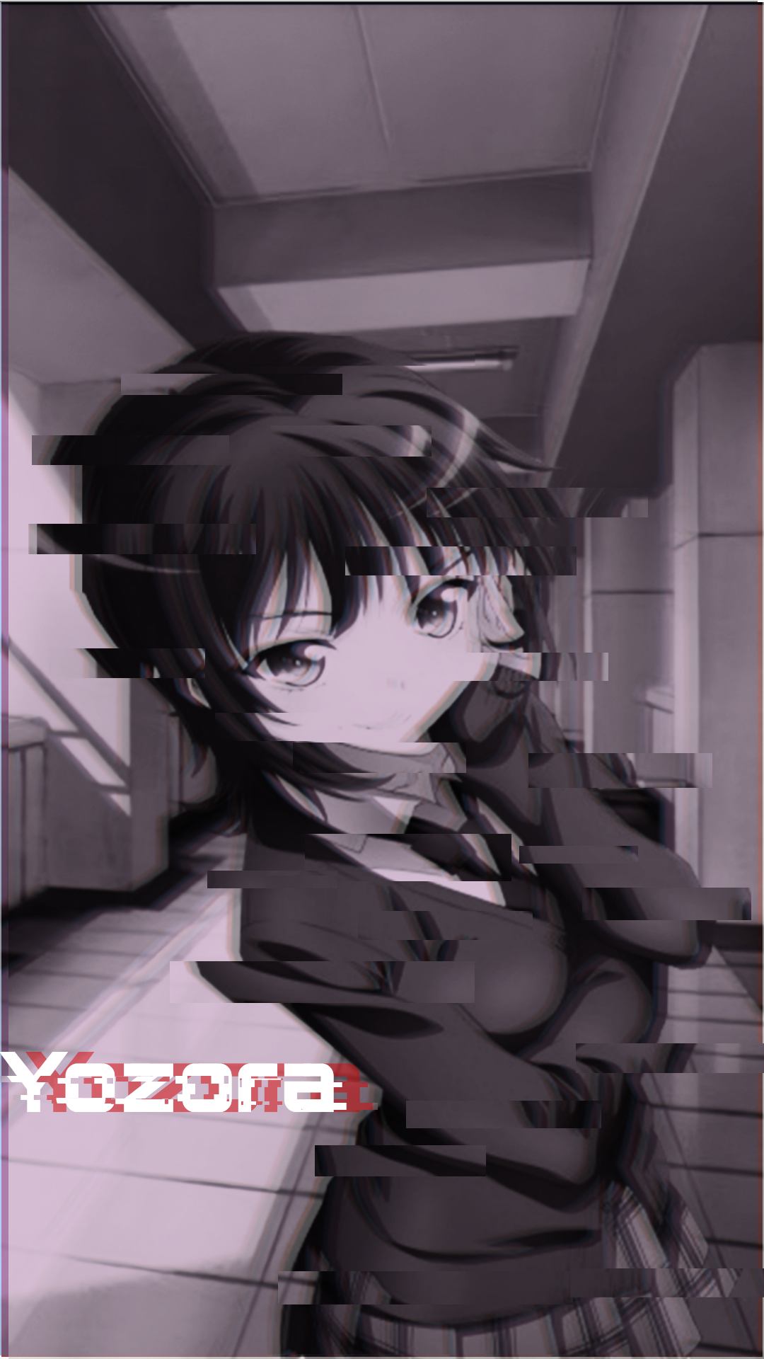 故障艺术｜动漫女孩｜动漫