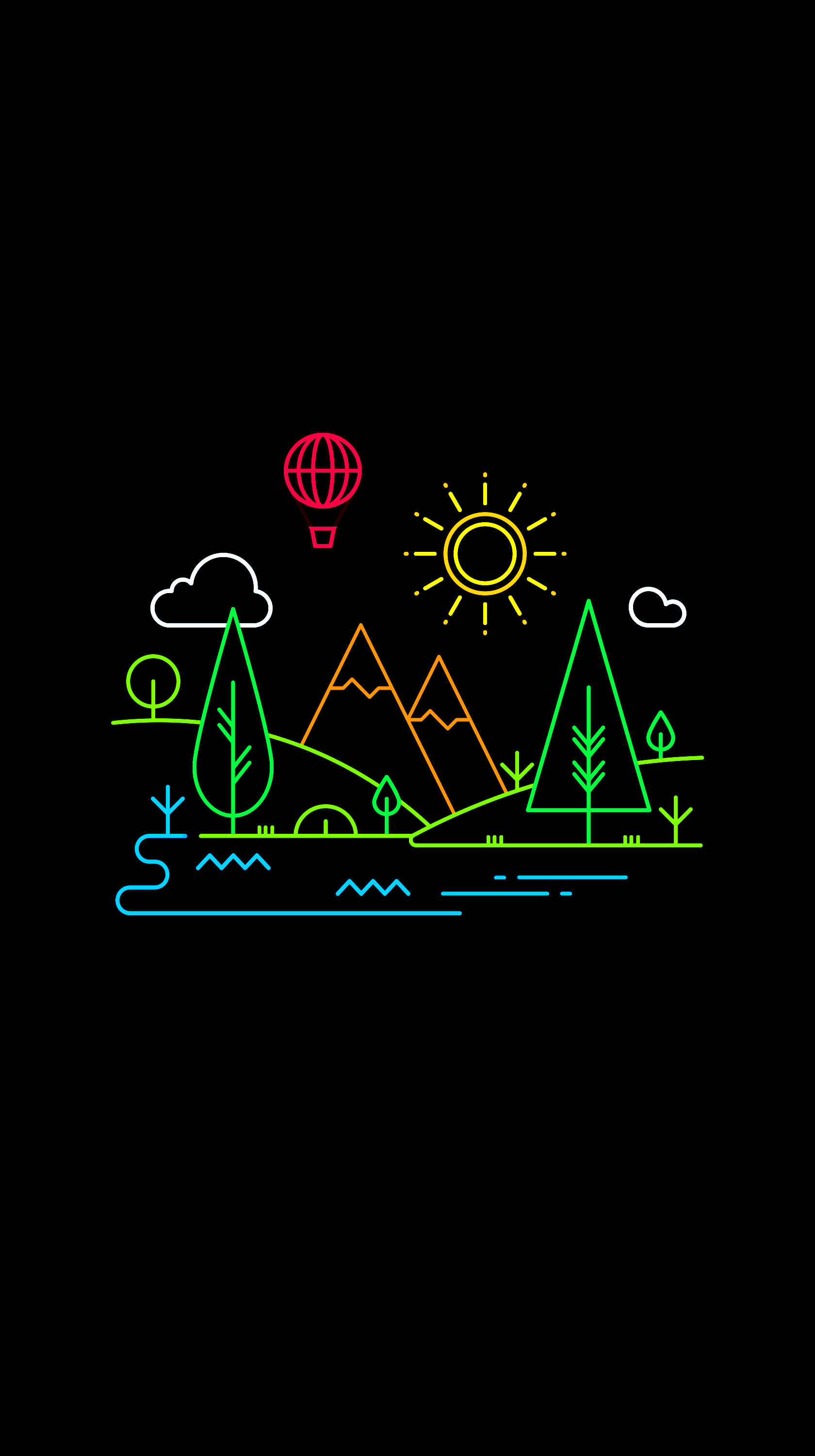 纵向显示｜植物｜暗色