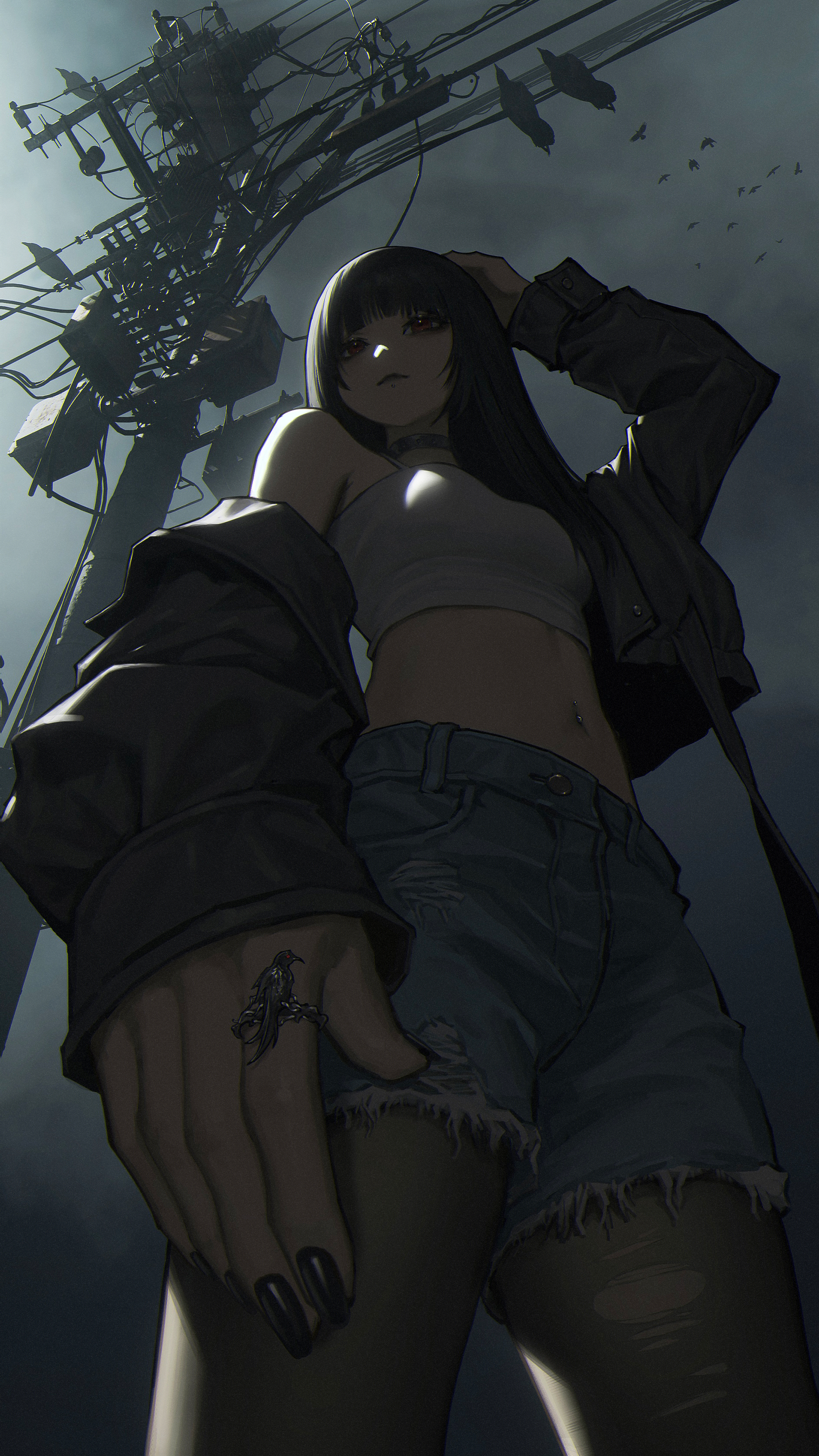 红眼睛｜长头发｜动漫女孩