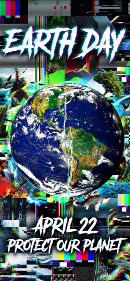 地球日iPhone壁纸|故障地球锁屏| 4 月 22 日——保护我们的星球