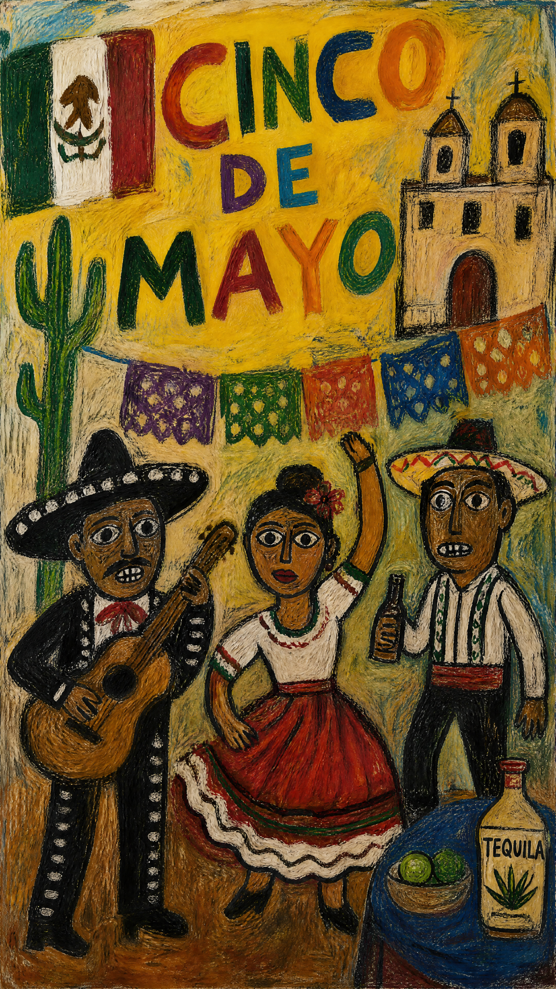 Cinco de Mayo iPhone 壁纸 / Viva Cinco de Mayo 壁纸 / Fiesta 手机壁纸