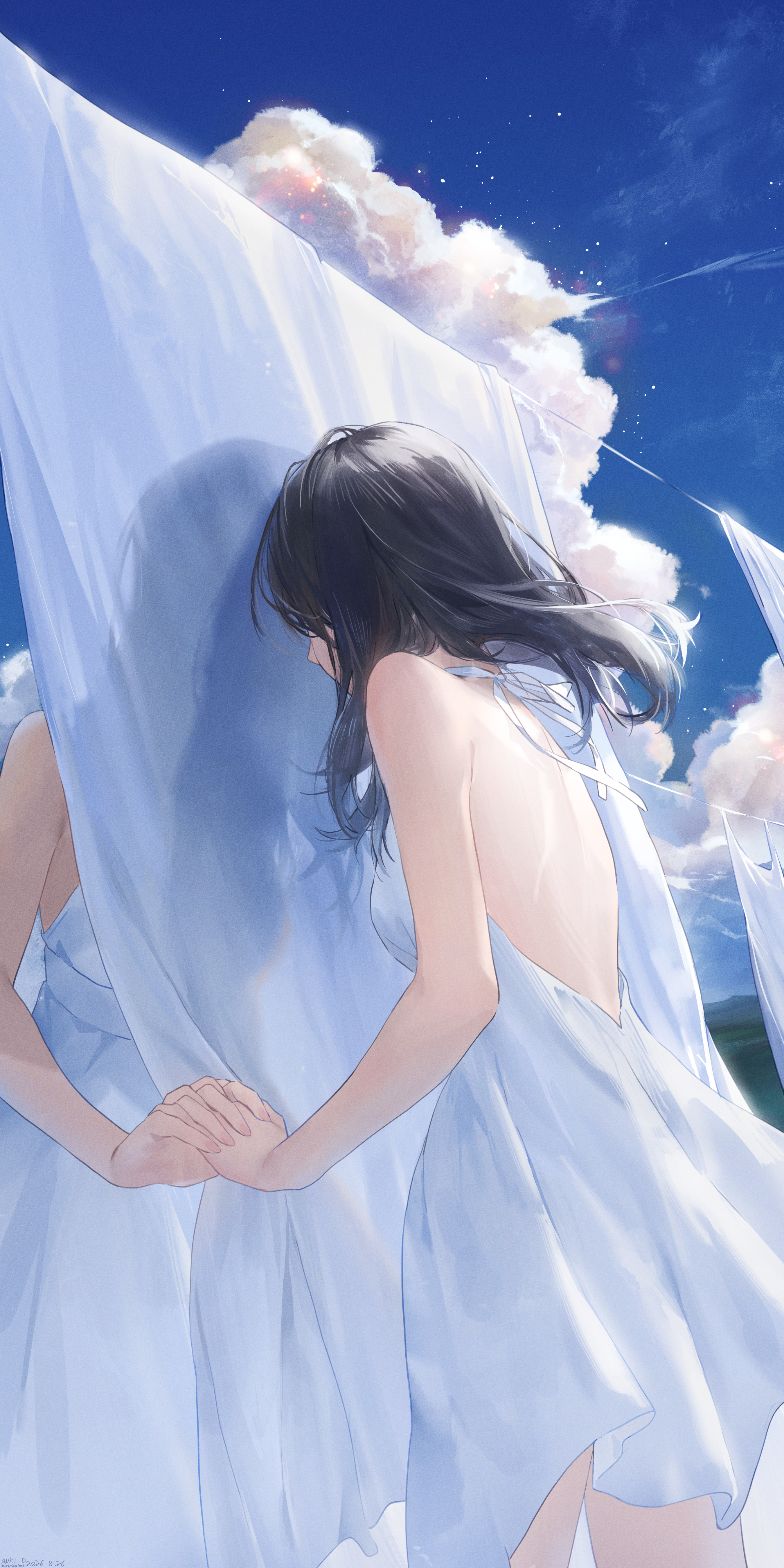 portraitdisplay｜animegirls｜blackhair