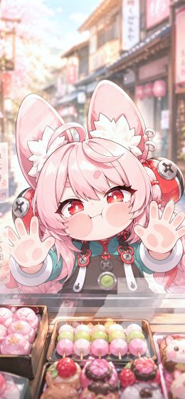 zhaozenlesszonezero｜chibi｜pinkhair