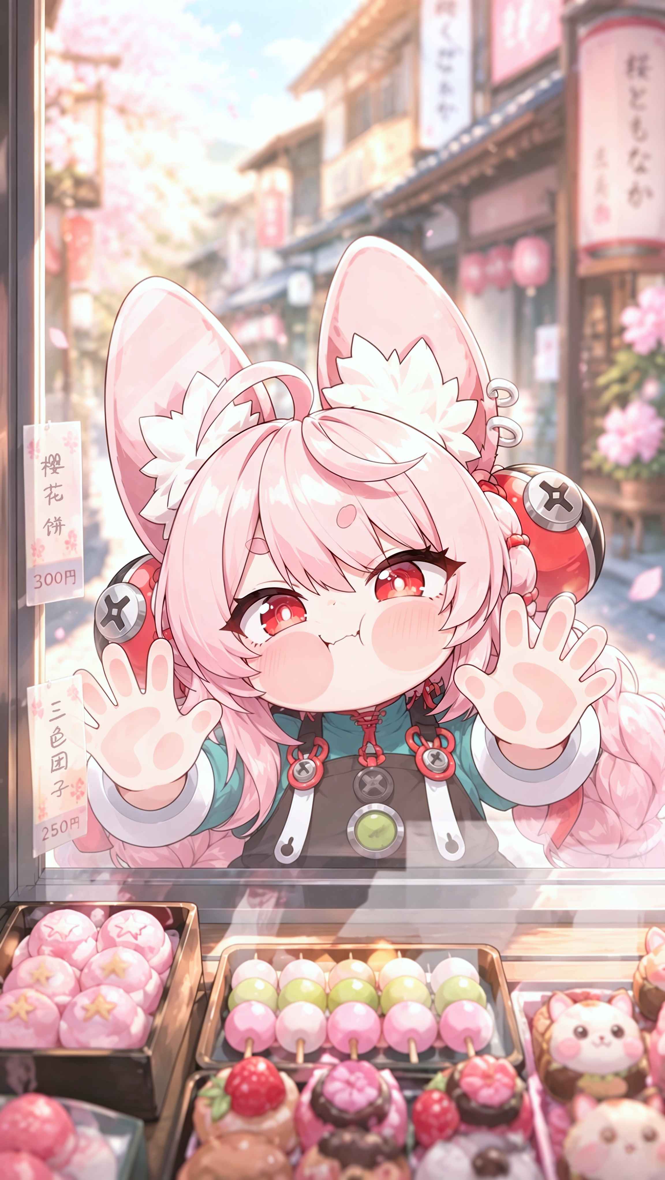 zhaozenlesszonezero｜chibi｜pinkhair