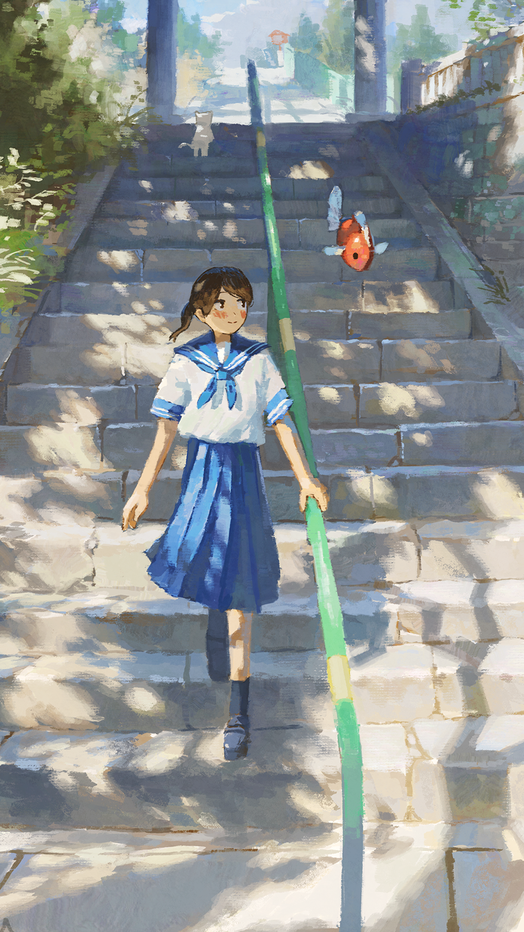 womenoutdoors｜fish｜schoolgirl
