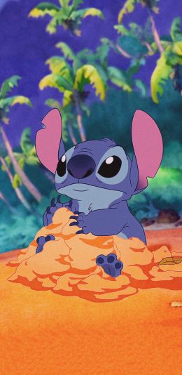 [2436x1125]626实验品 史迪仔 迪士尼 星际宝贝 苹果手机动漫壁纸图片