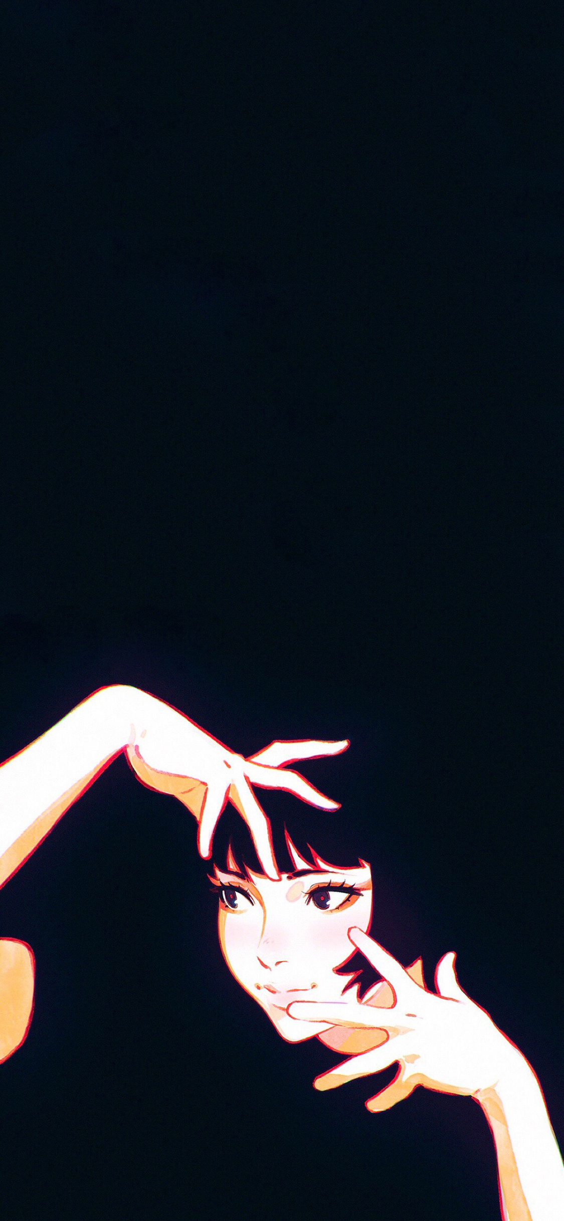 [2436×1125]IIya Kuvshinov 插画 日系 动漫少女 苹果手机动漫壁纸图片