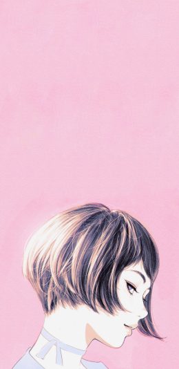 [2436x1125]IIya Kuvshinov插画 短发 少女 苹果手机动漫壁纸图片