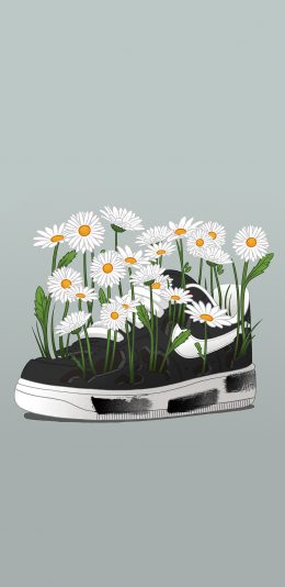 [2436x1125]Kody Mason Nike 鞋子 雏菊（取自微博：G195） 苹果手机动漫壁纸图片