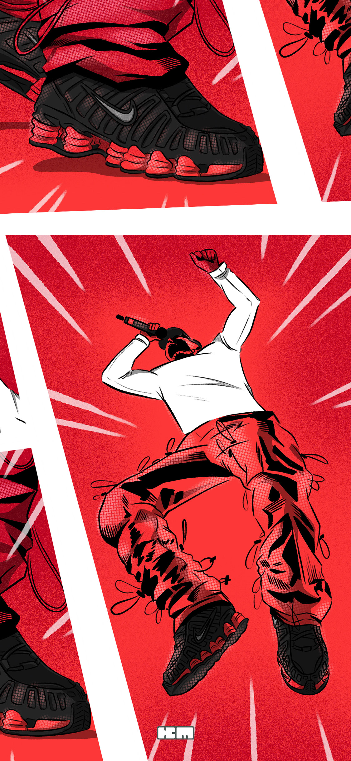 [2436×1125]Kody Mason Nike 鞋子（取自微博：G195） 苹果手机动漫壁纸图片