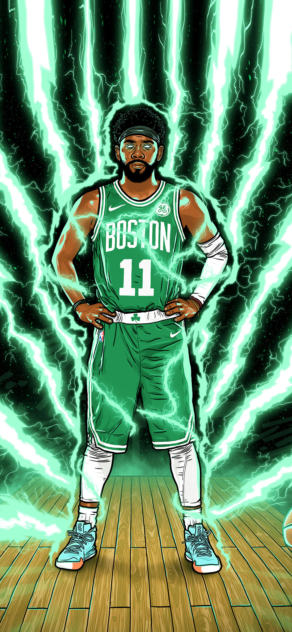 [2436×1125]NBA壁纸 欧文 篮球 苹果手机动漫壁纸图片