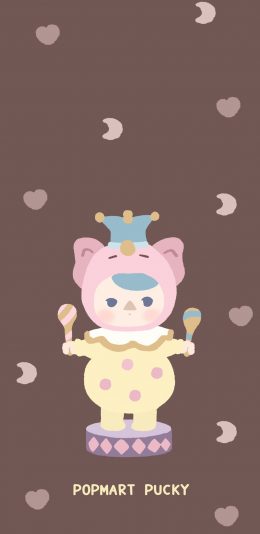 [2436x1125]Pop Mart 系列盲盒 毕奇马戏团 （取自微博：奶鹿–JUNE） 苹果手机动漫壁纸图片