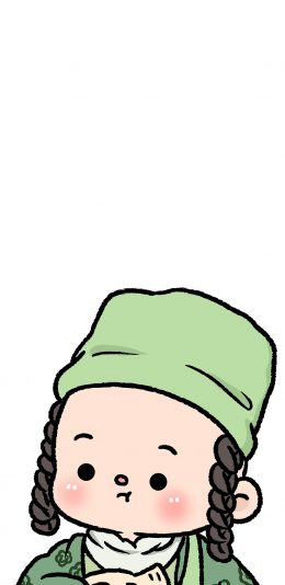 [2436x1125]Q版 春光灿烂猪八戒 朱逢春 苹果手机动漫壁纸图片