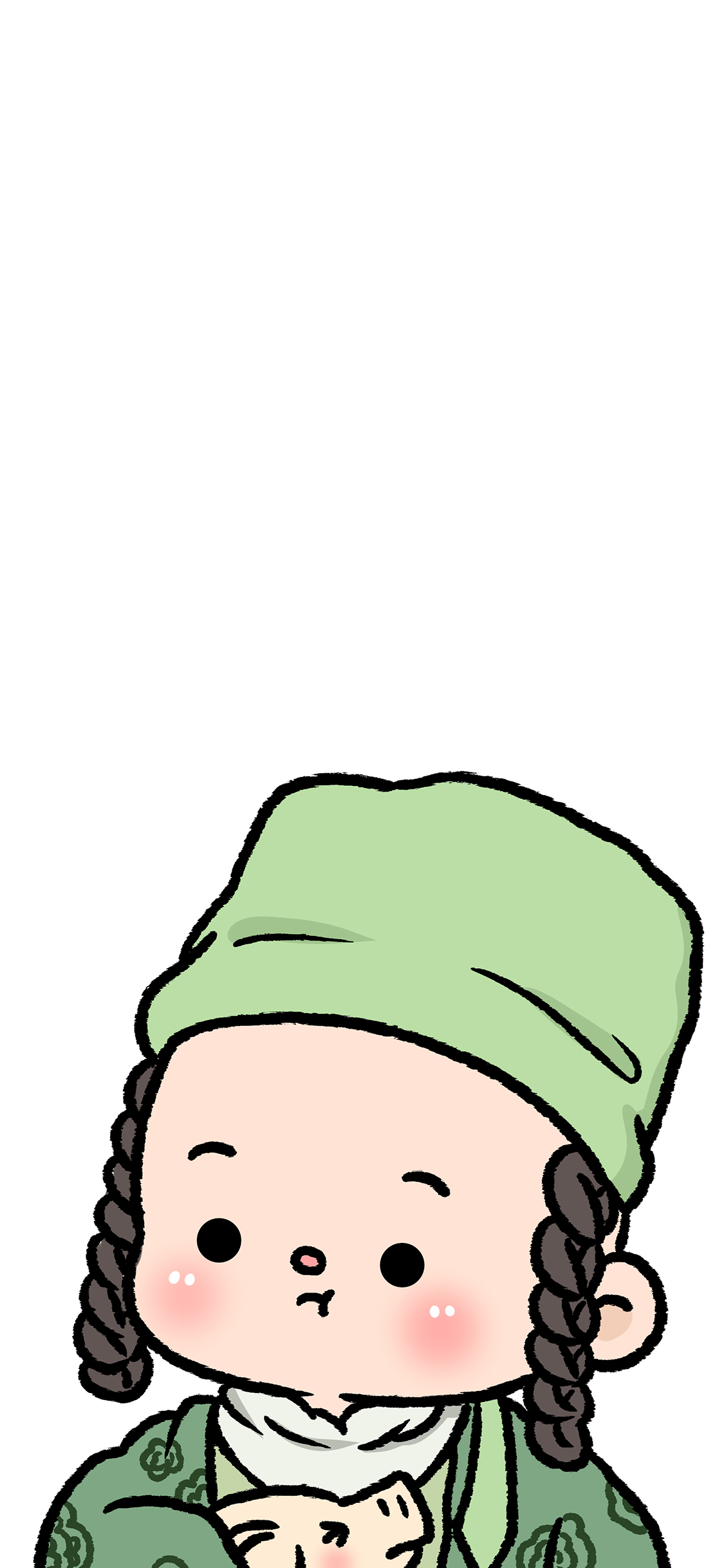 [2436×1125]Q版 春光灿烂猪八戒 朱逢春 苹果手机动漫壁纸图片