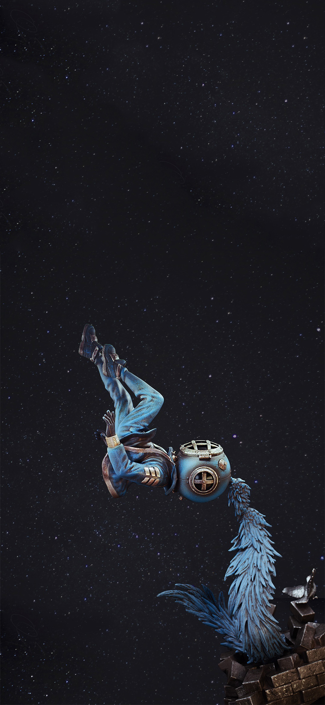 [2436×1125]SANK 藏克 潮玩品牌 摆件 插图 苹果手机动漫壁纸图片