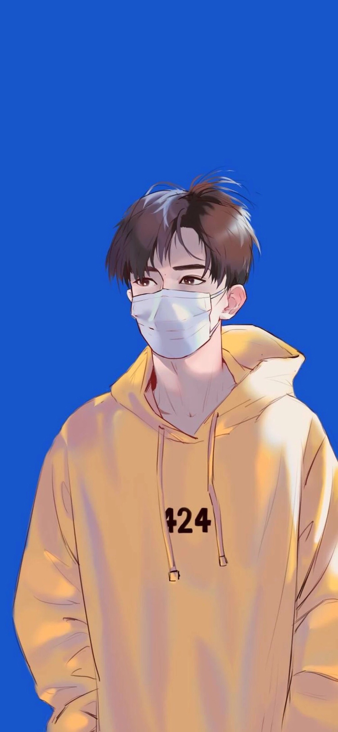 [2436×1125]TFBOYS 易烊千玺 动漫版 苹果手机动漫壁纸图片