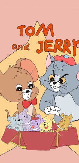 [2436x1125]Tom and Jerry 猫和老鼠 苹果手机动漫壁纸图片