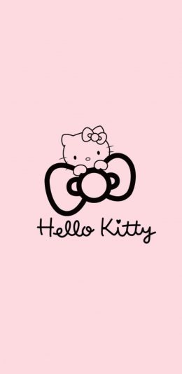 [2436x1125]hello kitty 动漫 粉色 苹果手机动漫壁纸图片