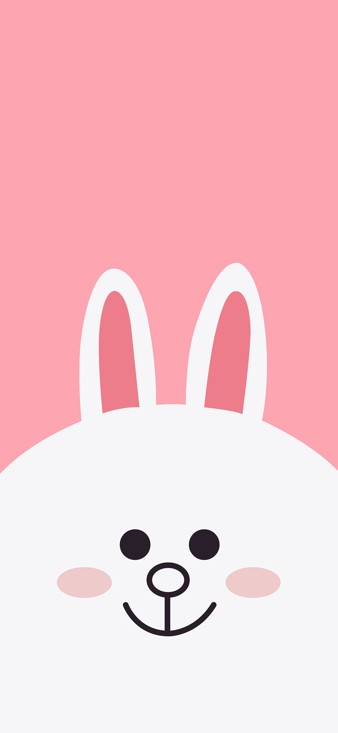 [2436×1125]line 可妮兔 粉色 卡通 动漫 苹果手机动漫壁纸图片