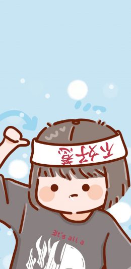 [2436x1125]不好惹 李尖尖 以家人之名 卡通 苹果手机动漫壁纸图片