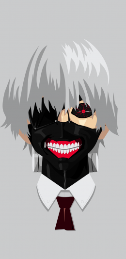 [2436x1125]东京食尸鬼 日本 漫画 恐怖 金木研 苹果手机动漫壁纸图片