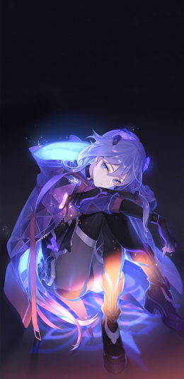 [2436x1125]二次元 动漫 少女 梦幻 苹果手机动漫壁纸图片