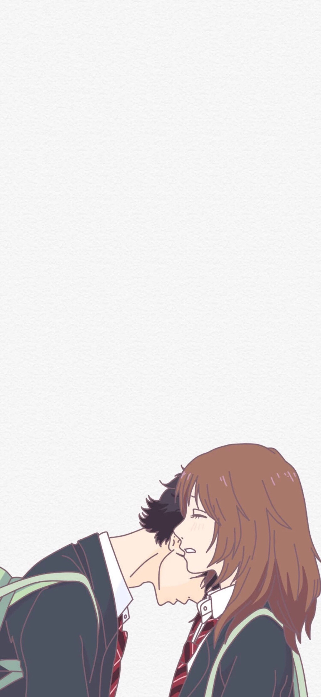 [2436×1125]二次元 动漫 情侣 爱情 苹果手机动漫壁纸图片