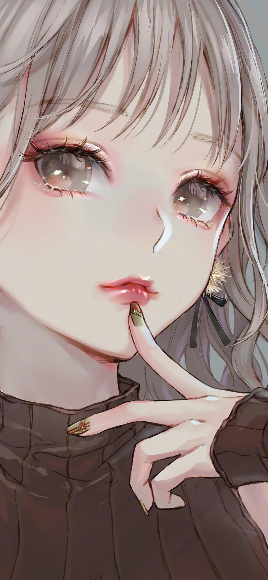 [2436×1125]二次元 动漫 萝莉 甜美 苹果手机动漫壁纸图片