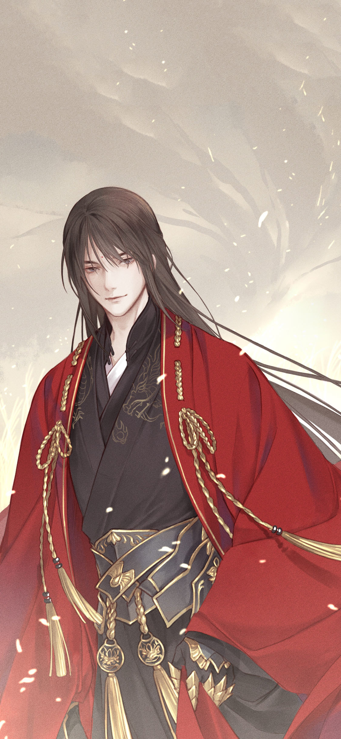 [2436×1125]二次元 古风美男 小说男主 作者：一锅爆炸的玄哥 苹果手机动漫壁纸图片