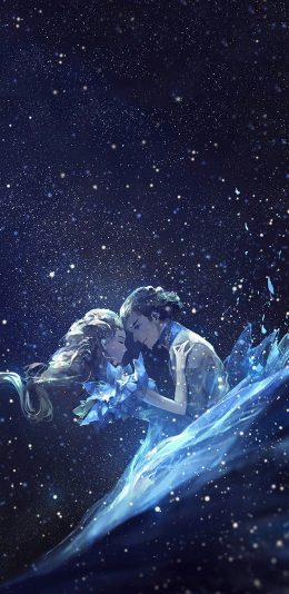 [2436x1125]二次元 情侣 动漫 唯美 苹果手机动漫壁纸图片