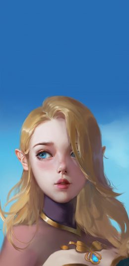 [2436x1125]二次元 插画 艺术 少女 苹果手机动漫壁纸图片