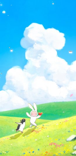 [2436x1125]企鹅公路 电影 日本 漫画 苹果手机动漫壁纸图片