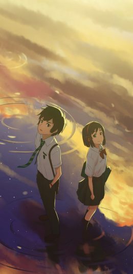 [2436x1125]你的名字 新海诚 动画 电影 日本 苹果手机动漫壁纸图片